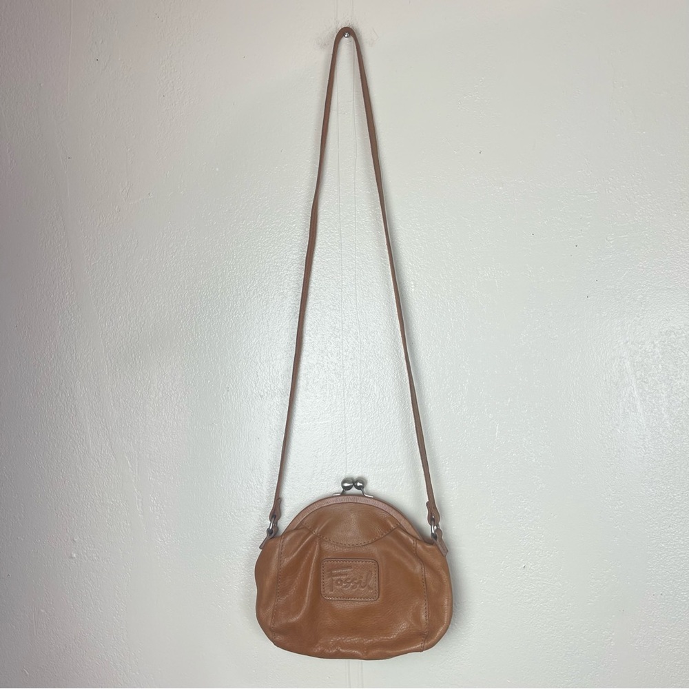 Fossil Tan Leather Women's Bag - Picture 6 of 12